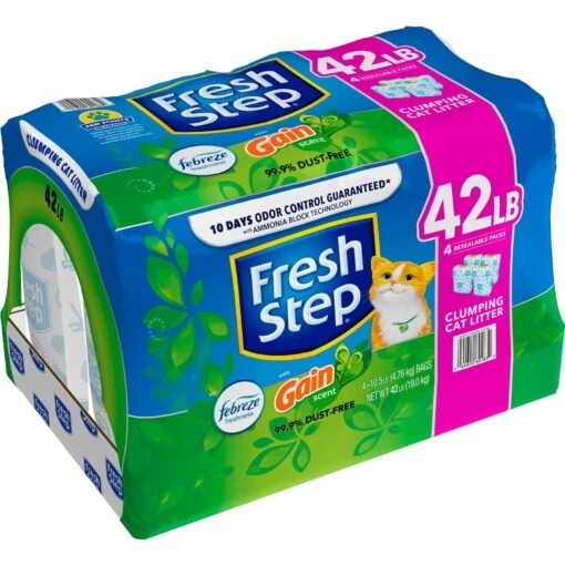 Fresh Step Febreze Freshness Gain Scented Clumping Clay Cat Litter -Cat Supply Store 346442 PT6. AC SS1800 V1694464765