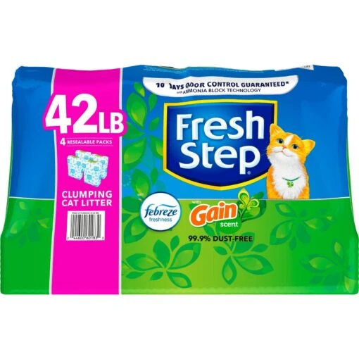 Fresh Step Febreze Freshness Gain Scented Clumping Clay Cat Litter -Cat Supply Store 346442 PT7. AC SS1800 V1694455089