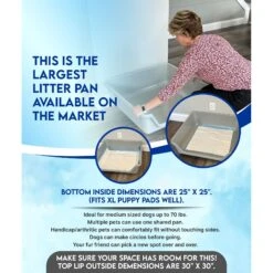 Shirley K's Senior Cat Litter Box, X-Large -Cat Supply Store 347408 PT4. AC SS1800 V1679682947