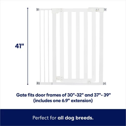 Frisco Wood & Metal Extra Tall Auto-close Dog Gate -Cat Supply Store 353470 PT1. AC SS1800 V1659624697