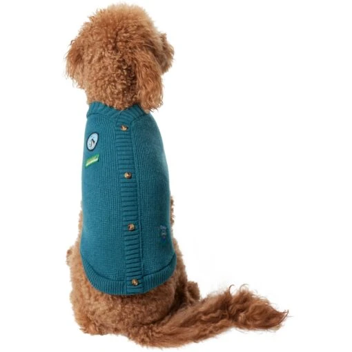 Frisco Teal Button Down Dog & Cat Sweater -Cat Supply Store 353580 PT2. AC SS1800 V1659006937