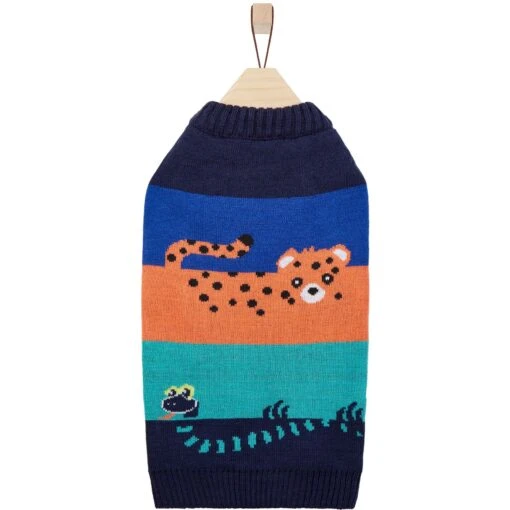 Frisco Anaconda Cheetah Colorblock Dog & Cat Sweater -Cat Supply Store 353596 PT4. AC SS1800 V1659726300