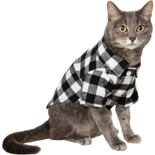 Frisco Black Plaid Dog & Cat Shirt -Cat Supply Store 353682 MAIN. AC SS1800 V1659010810