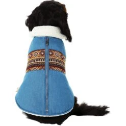 Frisco Mid-Heavyweight Western Fleece Lined Faux Zipper Dog & Cat Coat -Cat Supply Store 353908 PT2. AC SS1800 V1659012621