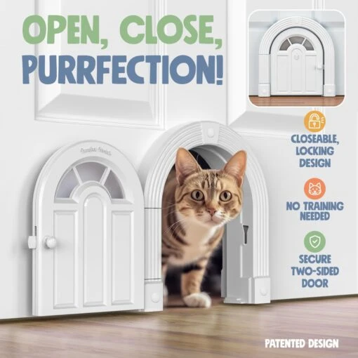 Purrfect Portal Meow Manor Interior Cat Door -Cat Supply Store 355126 PT1. AC SS1800 V1642461092