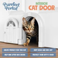 Purrfect Portal Meow Manor Interior Cat Door -Cat Supply Store 355126 PT2. AC SS1800 V1642465292