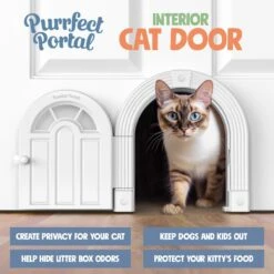 Purrfect Portal Meow Manor Interior Cat Door -Cat Supply Store 355126 PT4. AC SS1800 V1642472492