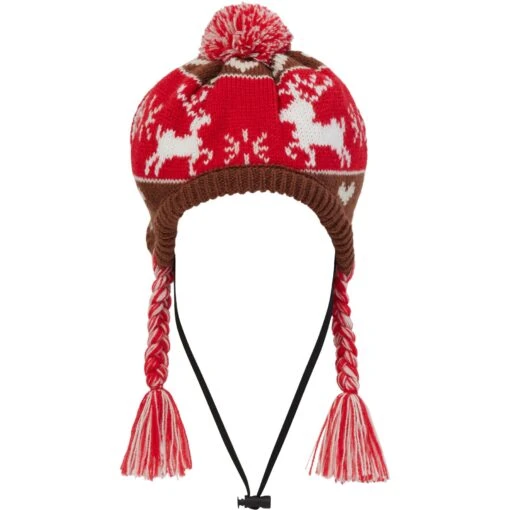 Frisco Reindeer Fair Isle Dog & Cat Pom Hat -Cat Supply Store 358309 MAIN. AC SS1800 V1660764831