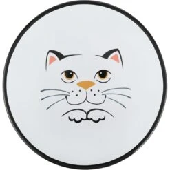 Frisco Cat Face Wide Shape Elevated Non-Skid Ceramic Cat Bowl -Cat Supply Store 363381 PT4. AC SS1800 V1657657267