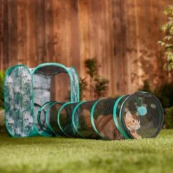 Frisco Mesh Outdoor Extra Tall Pop-up Cat Playpen & Tunnel -Cat Supply Store 371206 PT6. AC SS1800 V1663094505