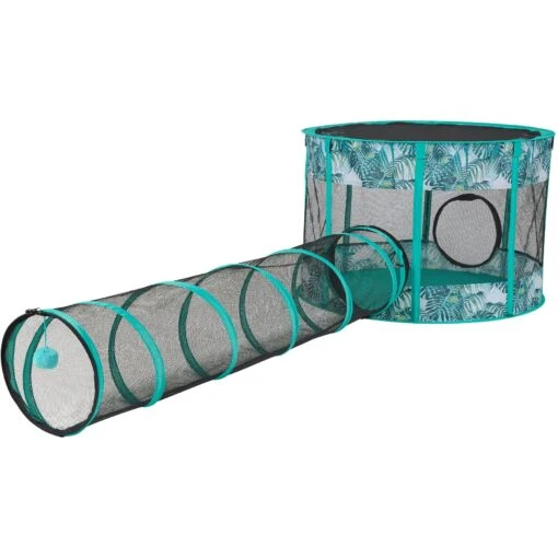 Frisco Mesh Outdoor Extra Wide Pop-up Cat Playpen & Tunnel -Cat Supply Store 371212 MAIN. AC SS1800 V1663089126