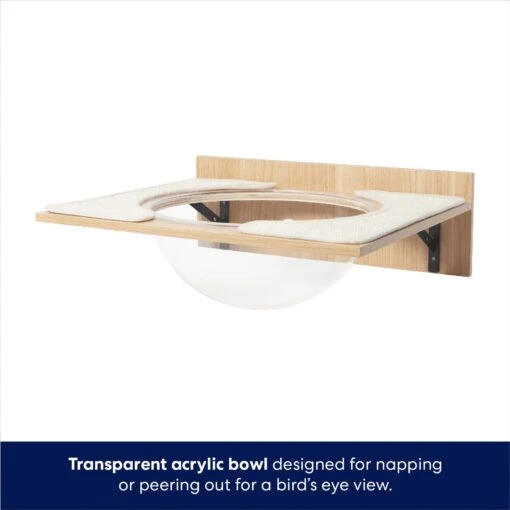 Frisco Acrylic Bowl Wall Mounted Cat Wall Shelf -Cat Supply Store 373439 PT4. AC SS1800 V1675457669