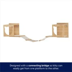 Frisco Cat Silhouette With Bridge Wall Mounted Cat Wall Shelves -Cat Supply Store 373441 PT4. AC SS1800 V1675457668