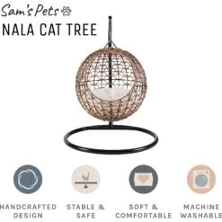 Sam's Pets Nala Hanging Egg Cat Condo -Cat Supply Store 373517 PT5. AC SS1800 V1647640659