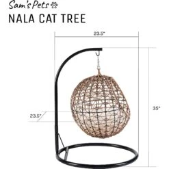 Sam's Pets Nala Hanging Egg Cat Condo -Cat Supply Store 373517 PT8. AC SS1800 V1647637916