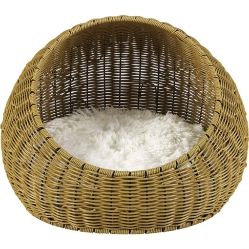 Sam's Pets Nala Wicker Cat Bed, Brown -Cat Supply Store 373519 PT6. AC SS1800 V1647638494