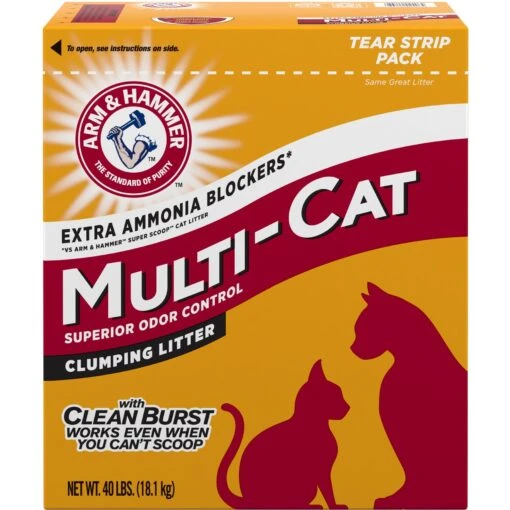 Arm & Hammer Litter Multi-Cat Strength Clean Burst Clumping Litter -Cat Supply Store 46674 MAIN. AC SS1800 V1685042114