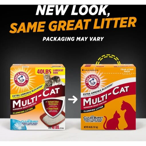 Arm & Hammer Litter Multi-Cat Strength Clean Burst Clumping Litter -Cat Supply Store 46674 PT2. AC SS1800 V1685042115