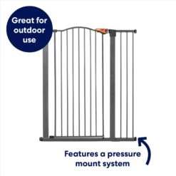 Frisco Outdoor Steel Arch Extra Tall Auto-Close Dog Gate -Cat Supply Store 507102 PT2. AC SS1800 V1669212041