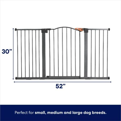 Frisco Outdoor Steel Arch Extra Wide Auto-Close Dog Gate -Cat Supply Store 507118 PT1. AC SS1800 V1668737488