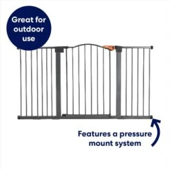 Frisco Outdoor Steel Arch Extra Wide Auto-Close Dog Gate -Cat Supply Store 507118 PT2. AC SS1800 V1669212033