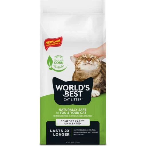 World's Best Unscented Clumping Corn Cat Litter -Cat Supply Store 52323 MAIN. AC SS1800 V1598653890