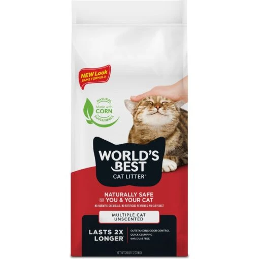 World's Best Multi-Cat Unscented Clumping Corn Cat Litter -Cat Supply Store 52450 MAIN. AC SS1800 V1685652534