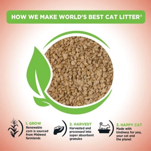 World's Best Multi-Cat Unscented Clumping Corn Cat Litter -Cat Supply Store 52450 PT3. AC SS1800 V1685653313