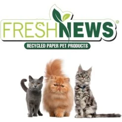 Fresh News Non-Clumping Scented Paper Cat Litter, 25-lb Bag -Cat Supply Store 539206 PT6. AC SS1800 V1667517856