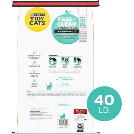 Tidy Cats Free & Clean Non-Clumping Unscented Cat Litter -Cat Supply Store 565702 PT1. AC SS1800 V1700156363