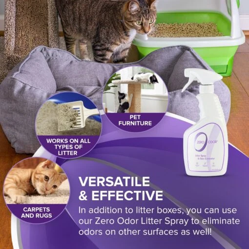 Zero Odor Litter Spray -Cat Supply Store 57125 PT3. AC SS1800 V1661831039