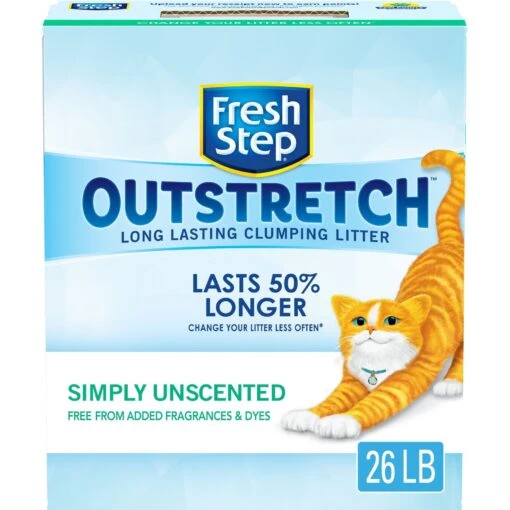 Fresh Step Outstretch Simply Unscented Cat Litter, 26-lb Box -Cat Supply Store 605102 MAIN. AC SS1800 V1694454659