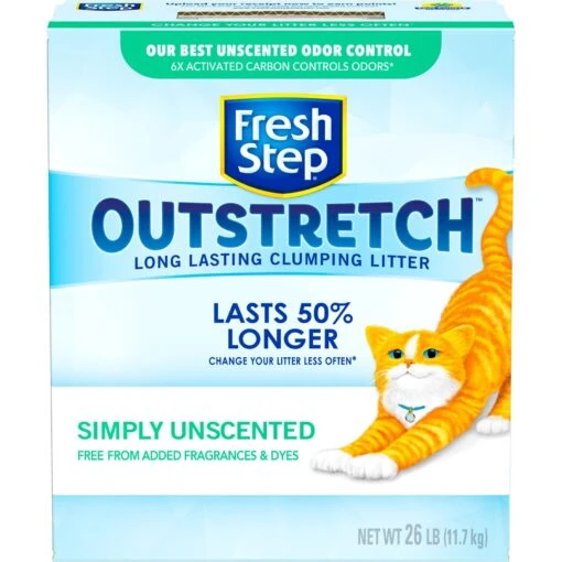 Fresh Step Outstretch Simply Unscented Cat Litter, 26-lb Box -Cat Supply Store 605102 PT6. AC SS1800 V1694465247