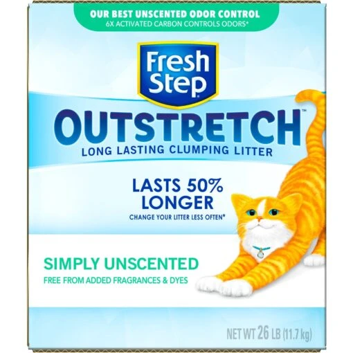 Fresh Step Outstretch Simply Unscented Cat Litter, 26-lb Box -Cat Supply Store 605102 PT7. AC SS1800 V1694463426