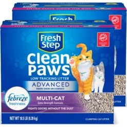 Fresh Step Advanced Clean Paws Multi Cat Litter, 18.5-lb Box, 2 Count -Cat Supply Store 605118 PT6. AC SS1800 V1695149067