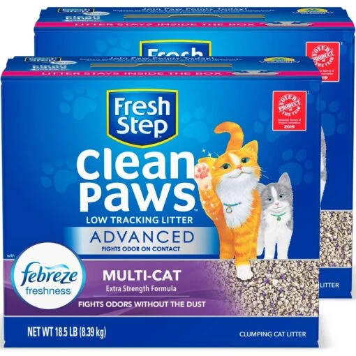 Fresh Step Advanced Clean Paws Multi Cat Litter, 18.5-lb Box, 2 Count -Cat Supply Store 605118 PT6. AC SS1800 V1695149067