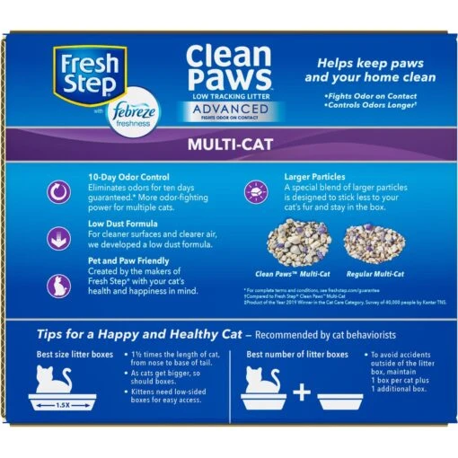 Fresh Step Advanced Clean Paws Multi Cat Litter, 18.5-lb Box, 2 Count -Cat Supply Store 605118 PT7. AC SS1800 V1695154387