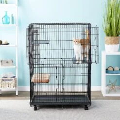 MidWest Collapsible Wire Cat Cage Playpen -Cat Supply Store 60753 PT1. AC SS1800 V1569619545