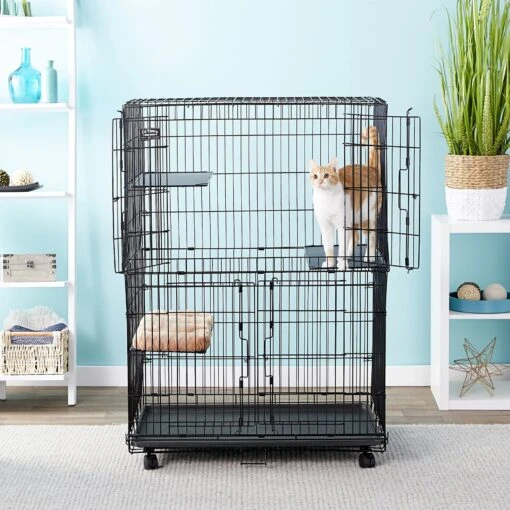 MidWest Collapsible Wire Cat Cage Playpen -Cat Supply Store 60753 PT1. AC SS1800 V1569619545