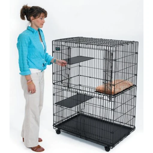 MidWest Collapsible Wire Cat Cage Playpen -Cat Supply Store 60753 PT3. AC SS1800 V1477401183