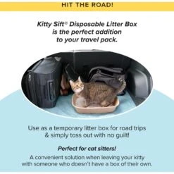 Kitty Sift Disposable Sifting Cat Litter Box Kit -Cat Supply Store 613294 PT8. AC SS1800 V1663713086