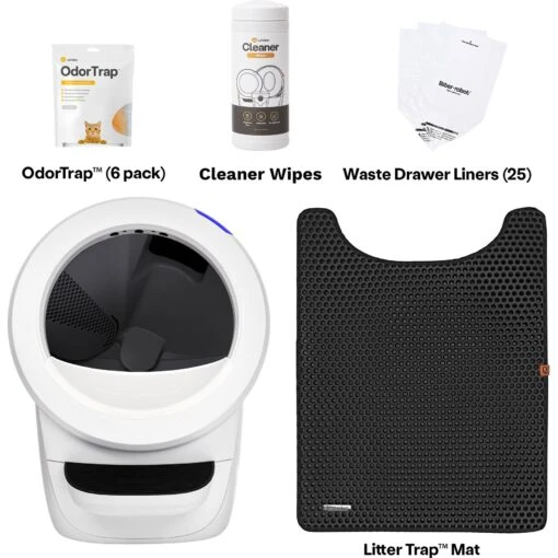 Litter-Robot 4 With Step & Core Accessories Kit Cat Litter Box -Cat Supply Store 617614 PT1. AC SS1800 V1687785442