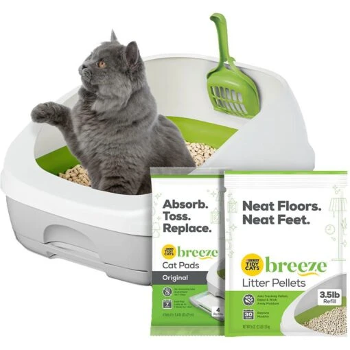 Tidy Cats Litter Box System, BREEZE System Starter Kit Litter Box, Litter Pellets & Pads -Cat Supply Store 62129 MAIN. AC SS1800 V1700689216