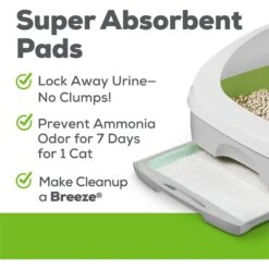 Tidy Cats Litter Box System, BREEZE System Starter Kit Litter Box, Litter Pellets & Pads -Cat Supply Store 62129 PT4. AC SS1800 V1700689210