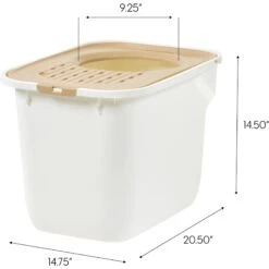 IRIS USA Large Square Top Entry Cat Litter Box -Cat Supply Store 645486 PT3. AC SS1800 V1680811972