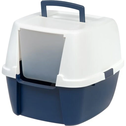 IRIS USA Jumbo Enclosed Hooded Cat Litter Box With Front Door Flap -Cat Supply Store 645518 MAIN. AC SS1800 V1687785438