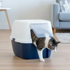 IRIS USA Jumbo Enclosed Hooded Cat Litter Box With Front Door Flap -Cat Supply Store 645518 PT2. AC SS1800 V1687785446