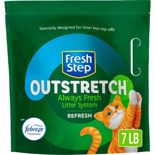 Fresh Step Outstretch Always Fresh Litter System, Refill 7-lb Pouch -Cat Supply Store 645662 MAIN. AC SS1800 V1694454603