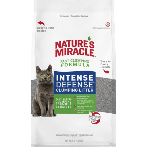 Nature's Miracle Intense Defense Unscented Clumping Clay Cat Litter -Cat Supply Store 646334 MAIN. AC SS1800 V1668025391