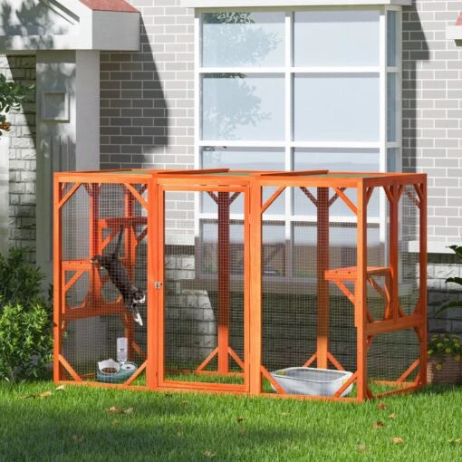 Coziwow Outdoor Wooden Cat Cage Playpen -Cat Supply Store 666030 MAIN. AC SS1800 V1668436175